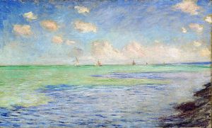 "the sea at pourville" Claude Monet