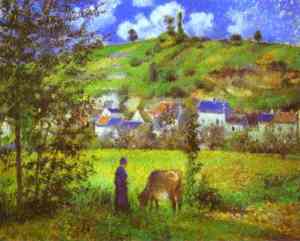 "Landscape at  Chaponval" Camille Pissarro