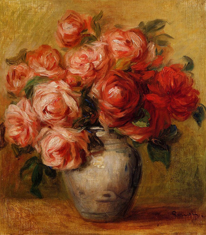 Claude Monet "Still Life with Roses"