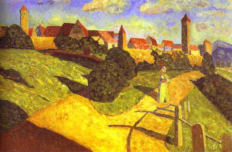 Old-Town-Black-and-Violet-Wassily-Kandinsky-1902
